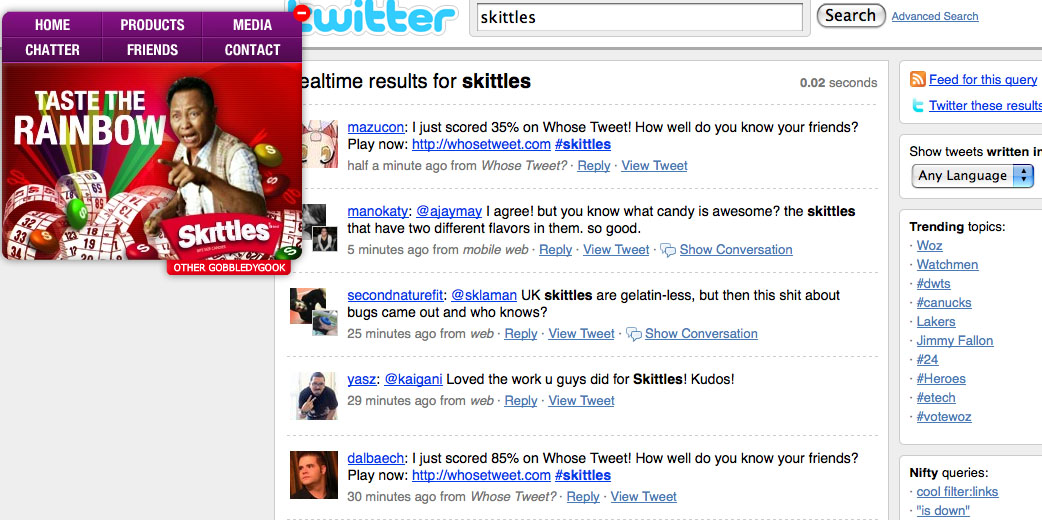 Skittlegate - Is Skittles.com the end of the homepage as we know it? Skittlegate - Is Skittles.com the end of the homepage as we know it?