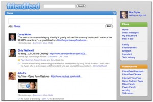friendfeedredesign1 FriendFeed is a Mashup that brings FB, Twitter and gChat together!