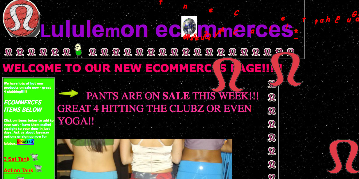 Lululemon Athletica's new web site is such a joke! Lululemon Athletica's new web site is such a joke!