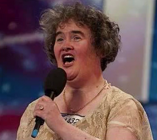 Susan Boyle is the overnight YouTube Sensatino who remained true to her self - and courageously redefined beauty, success, and celebrity. Susan Boyle is the overnight YouTube Sensatino who remained true to her self - and courageously redefined beauty, success, and celebrity.