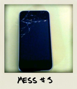 Cracked iPhone screen