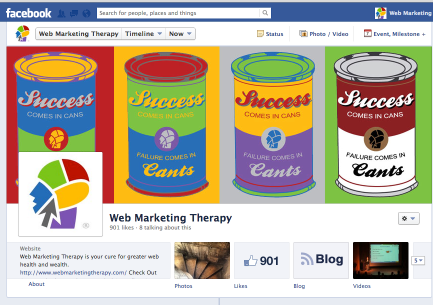 Web Marketing Therapy Facebook Page