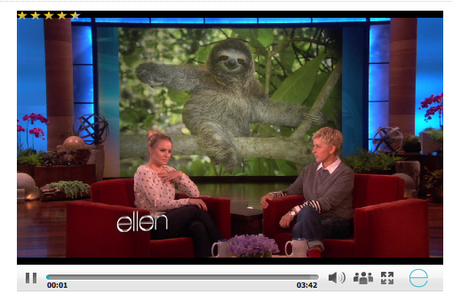 Kristin Bell's Sloth Meltdown on Ellen