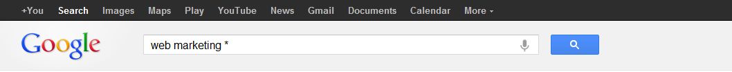 Google search fill in the blanks